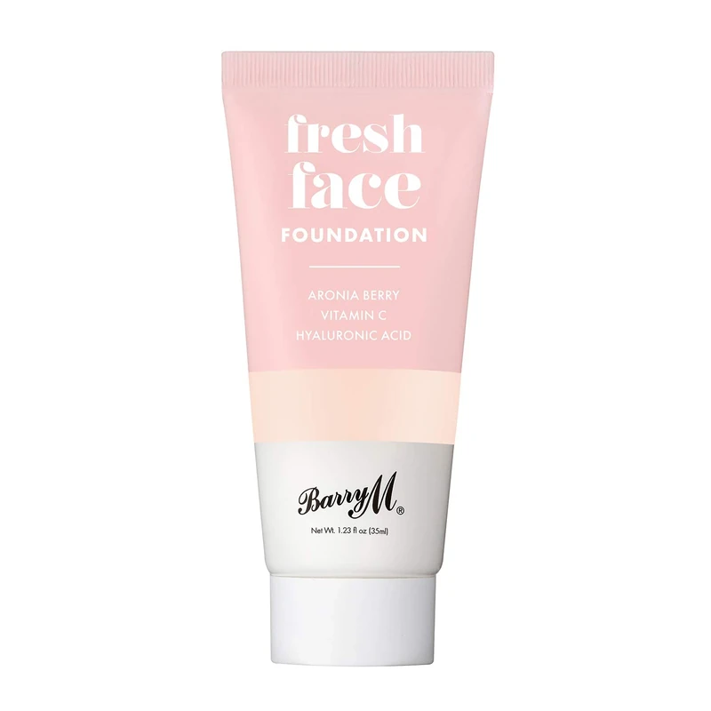 Barry M Cosmetics Fresh Face Lightweight Liquid Foundation Infused With Hyaluronic Acid And Vitamin C, Shade 1