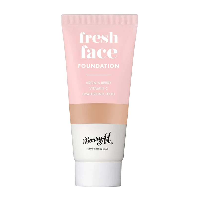 Barry M Cosmetics Fresh Face Lightweight Liquid Foundation Infused With Hyaluronic Acid And Vitamin C, Shade 9
