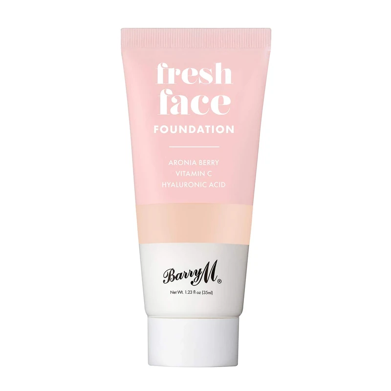 Barry M Cosmetics Fresh Face Lightweight Liquid Foundation Infused With Hyaluronic Acid And Vitamin C, Shade 3, 1 count