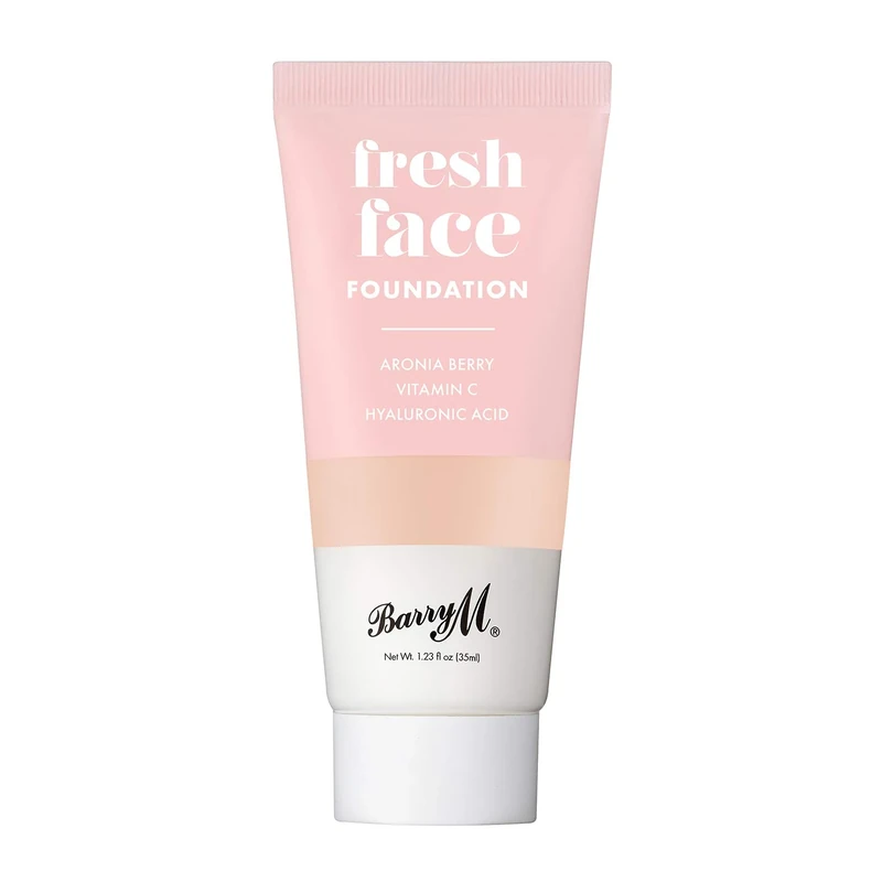 Barry M Cosmetics Fresh Face Lightweight Liquid Foundation Infused With Hyaluronic Acid And Vitamin C, Shade 4