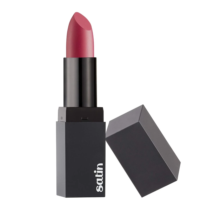 Barry M Cosmetics Hydrating Satin Dark Pink Lip Paint Infused With Vitimin E, Lustring, deep pink
