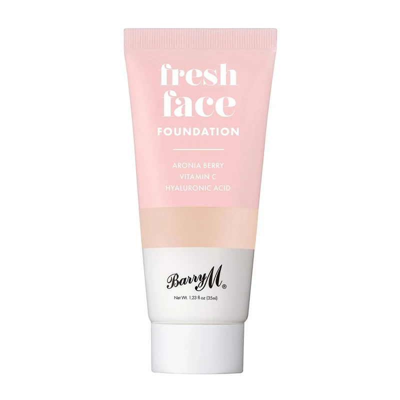 Barry M Cosmetics Fresh Face Lightweight Liquid Foundation Infused With Hyaluronic Acid And Vitamin C, Shade 5, 1 count