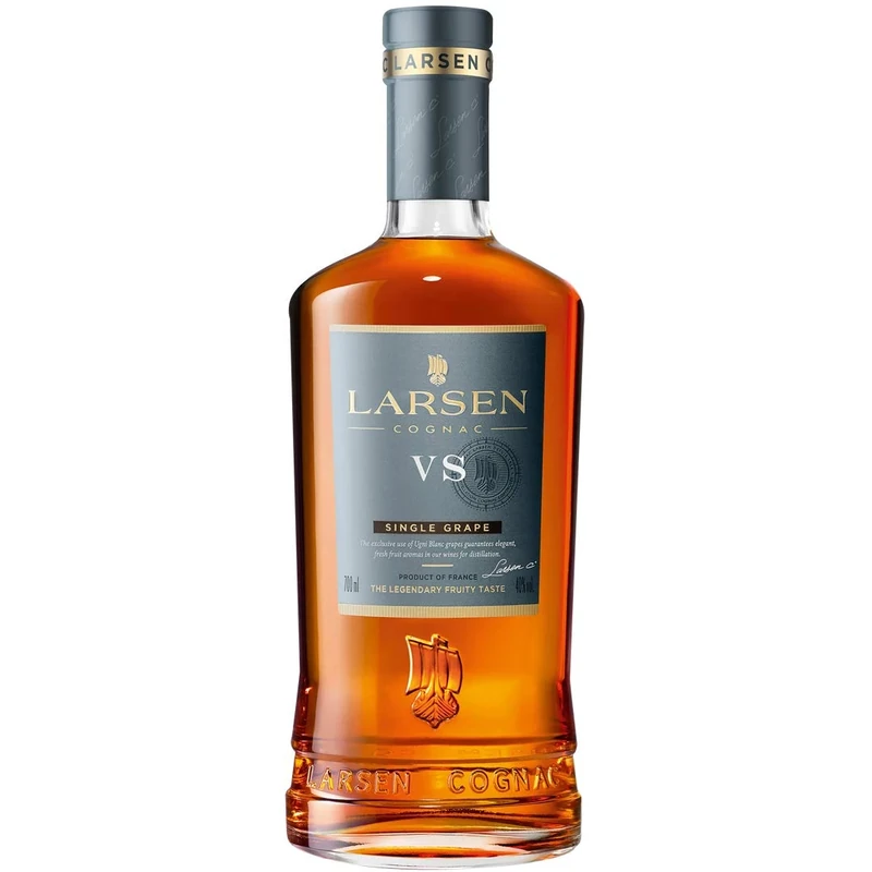Larsen V.S, Very Special Cognac, 70cl, French Brandy, 40% ABV, Smooth and Elegant, Aged Eaux-de-Vie, Larsen Cognac House 1926