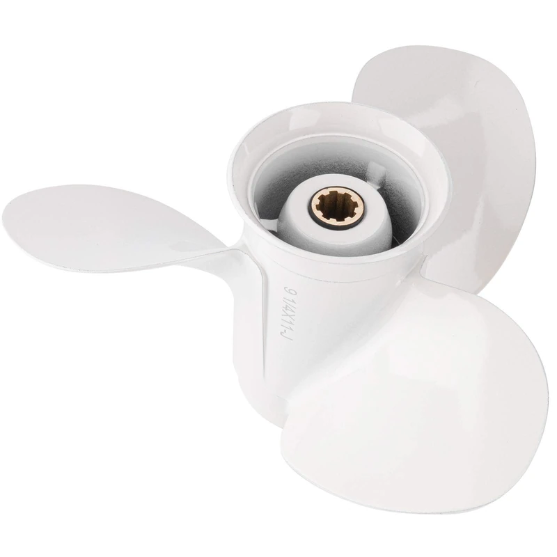 Bob's Marine 9 1/4x11-J OEM Aluminum Alloy Propeller for Yamaha 9.9HP 15HP Outboard Motor 63V-45943-10-00 9.25x11,8 Spline Tooth