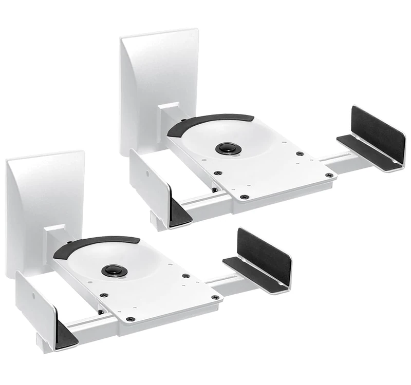 myWall Wall HB 5 WL Speaker Wall Mount Rotatable, Tiltable White Pack of 2
