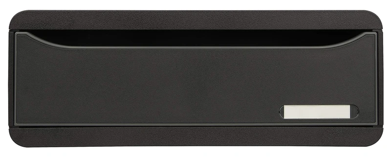Exacompta - Ref 317714D - Toolbox Individual Maxi Drawer - 270 x 355 x 135mm in Size, Landscape for Shallow Desks, Suitable for Use as Screen Riser - EcoBlack