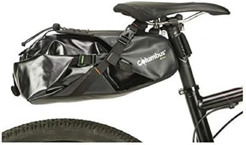 Columbus Dry Saddle Bag 8lt with Harness New Bike Accessories, Adults, Unisex, Black (Black), 8 L