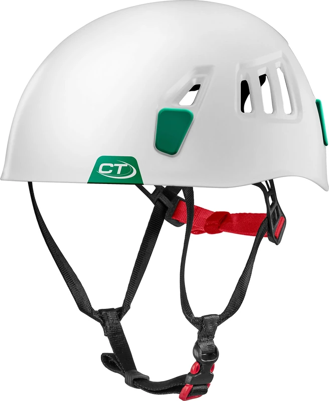 Climbing Technology Moon Unisex Helmet - Adult, White/Dark Green, 50-61cm