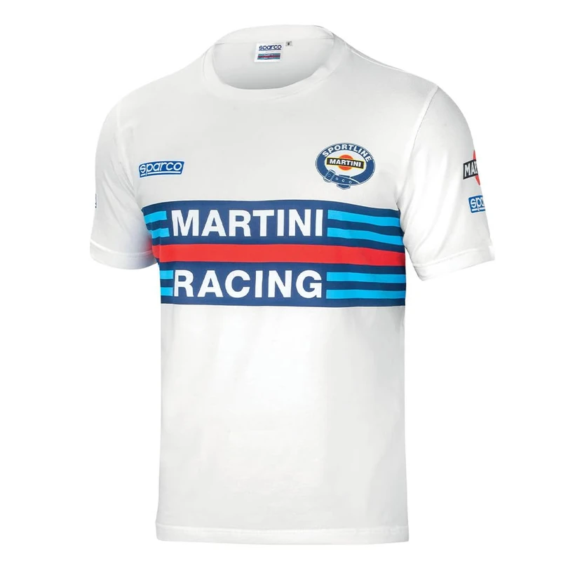 Sparco Martini-R T-Shirt Size L White, white