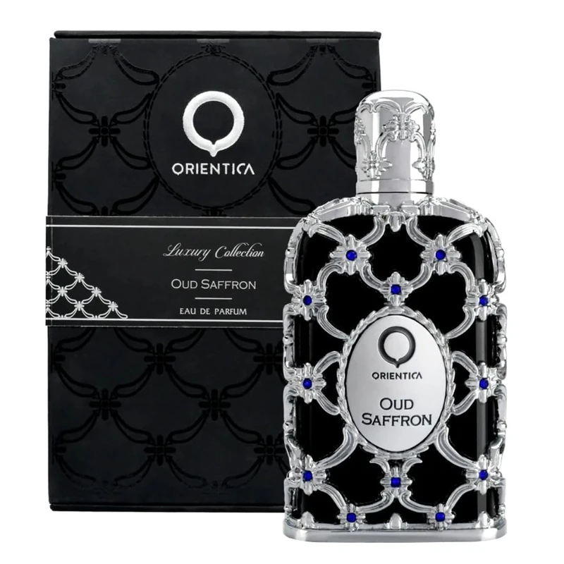Orientica Luxury Collection Oud Saffron Eau de Parfum 80ml | Unisex Perfume | Luxurious Oud, Saffron & Vanilla Fragrance | Long-Lasting Oriental Scent