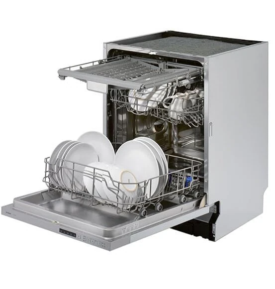 Teknix TBD606 60cm 14 Place Fully Integrated Dishwasher with Top Cutlery Tray & Info Light, E Energy Rating