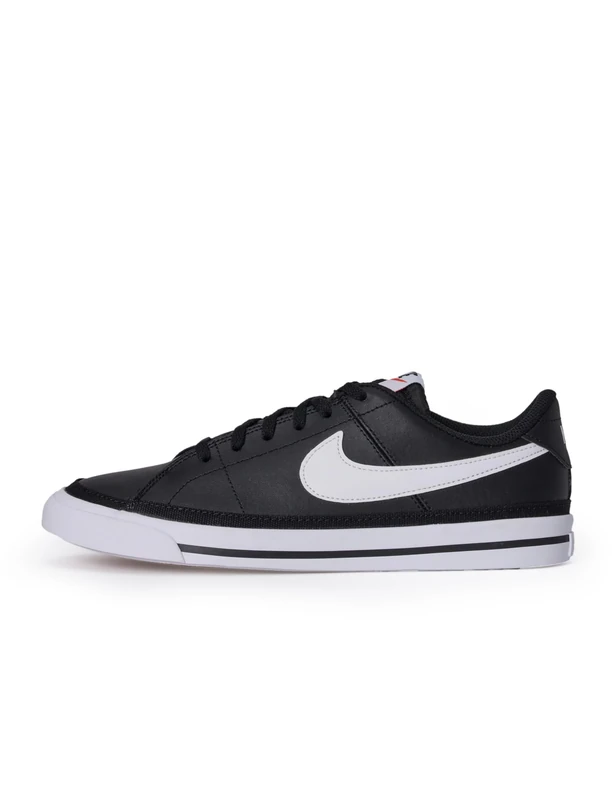 NIKE Boy's Nike Court Legacy Gymnastics Shoes, Black White Gum Light Brown, 4.5 UK Child