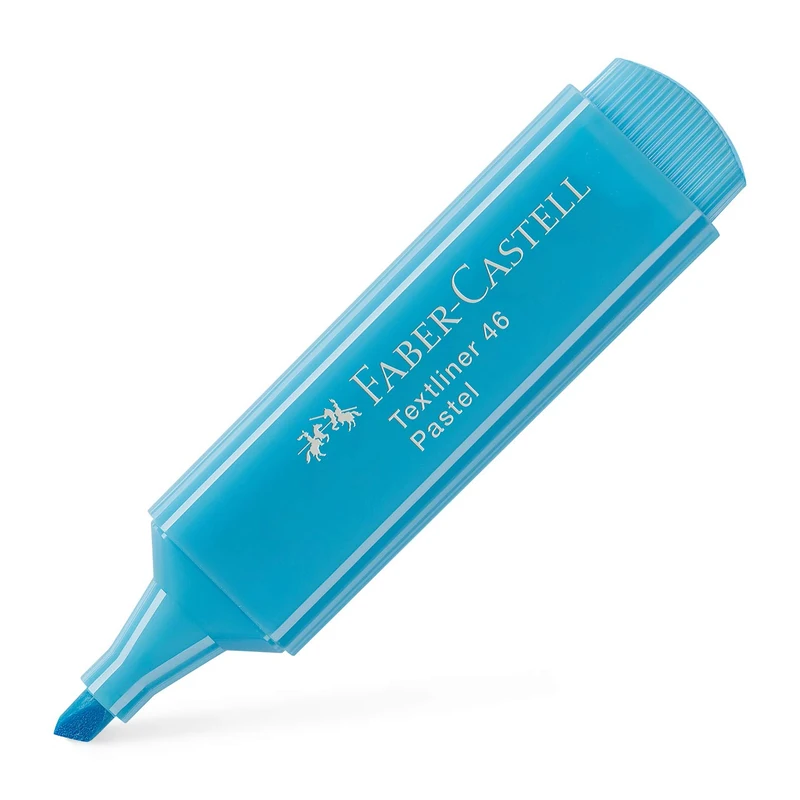 Faber-Castell Textliner 46 Pastel Pale Blue Highlighter Pen - Box of 50