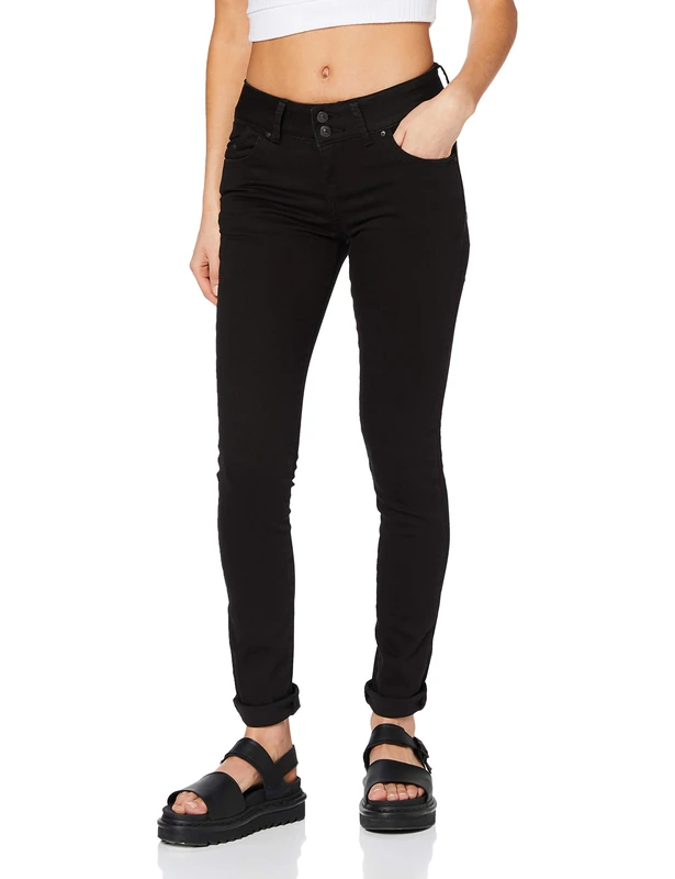 LTB Molly Heal Wash Jeans, Black to Black Wash 4796, 25W / 34L