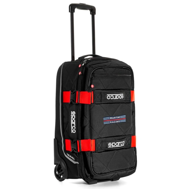 Sparco Travel Backpack Black/Martini Red R, Black Red, 42/50 EU