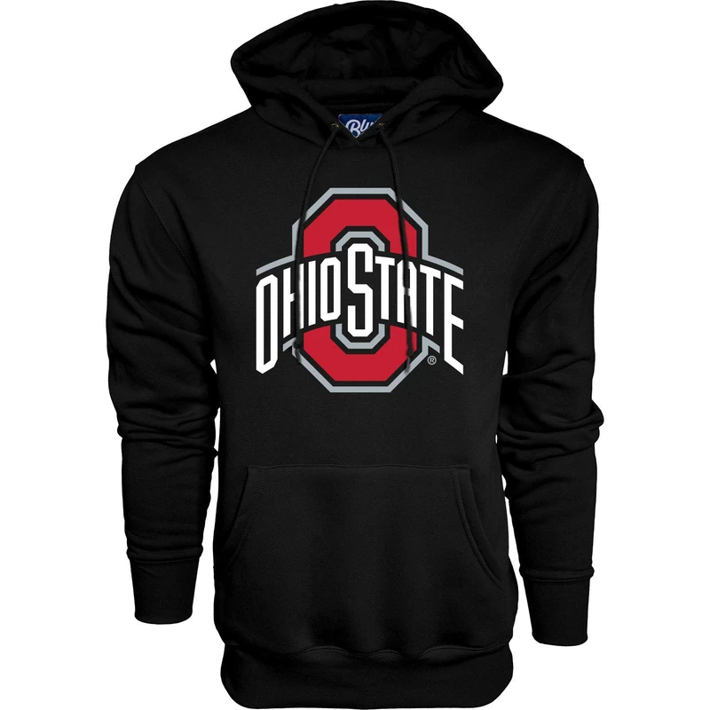 Blue 84 NCAA Ohio State Buckeyes Mens Hoodie Black Icon, Ohio State Buckeyes Black, X-Large - Image 1