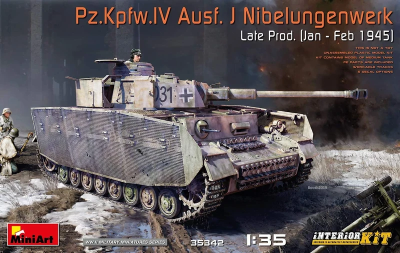 MiniArt MIN35342 1:35-Pz.Kpfw.IV AusfJ Nibelungenwerk Late