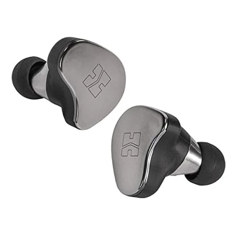 HIFIMAN TWS800 High Impedance Hi-Fi True Wireless Earphones with Built-in Amp for Audiophiles, Great-Sounding Waterproof Noise-Isolated with Mic Charging Case, Touch Control, Bluetooth 5.0-Silver