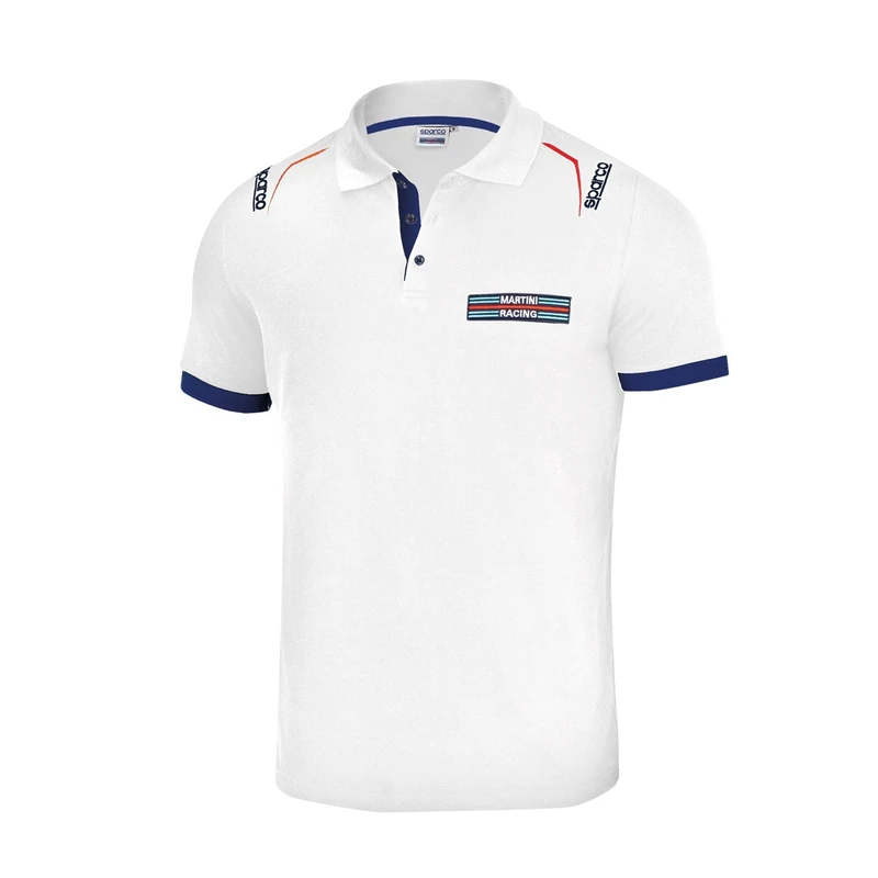 Sparco Martini Racing Polo Shirt Unisex-Adult, white, XL