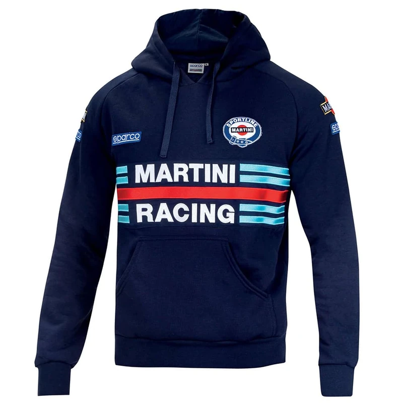 Sparco Unisex's Martini Racing Sweatshirt Standard Adult, multicoloured, X-Large
