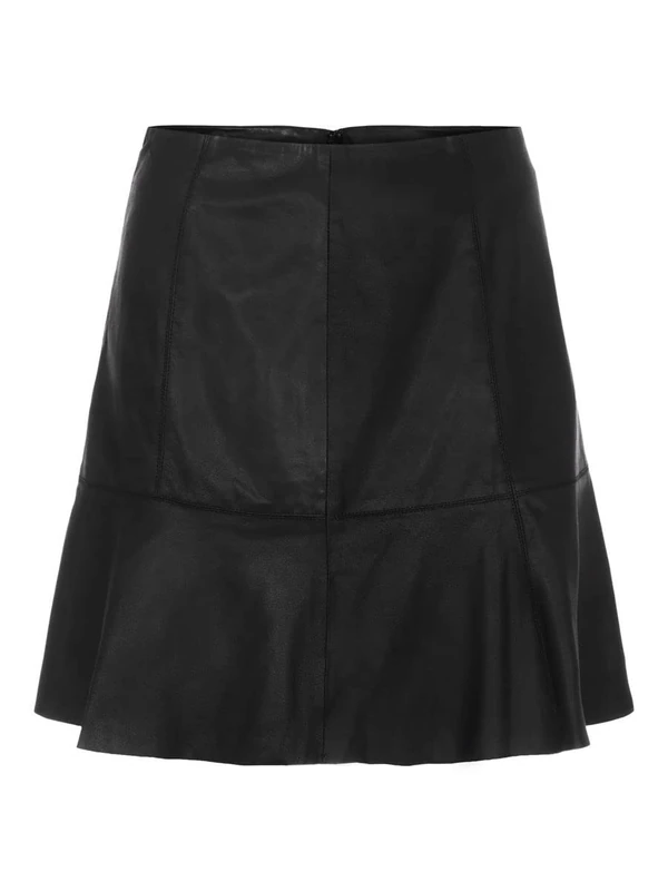 YAS Women's Yascolly Mw Naplon Skirt-Noos Skirt, Black, XL