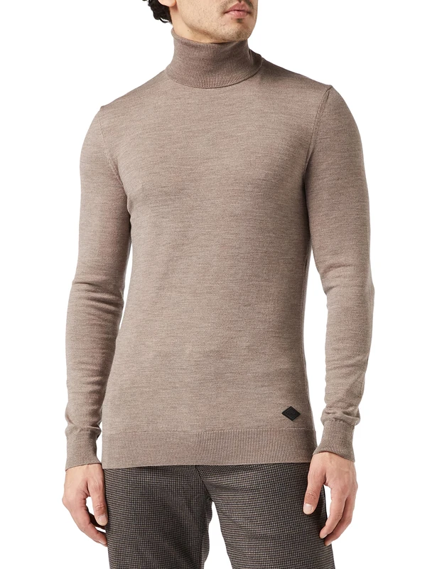 REPLAY Men's UK8020.000.G22734 Sweater, M21 Bark Melange, 3XL