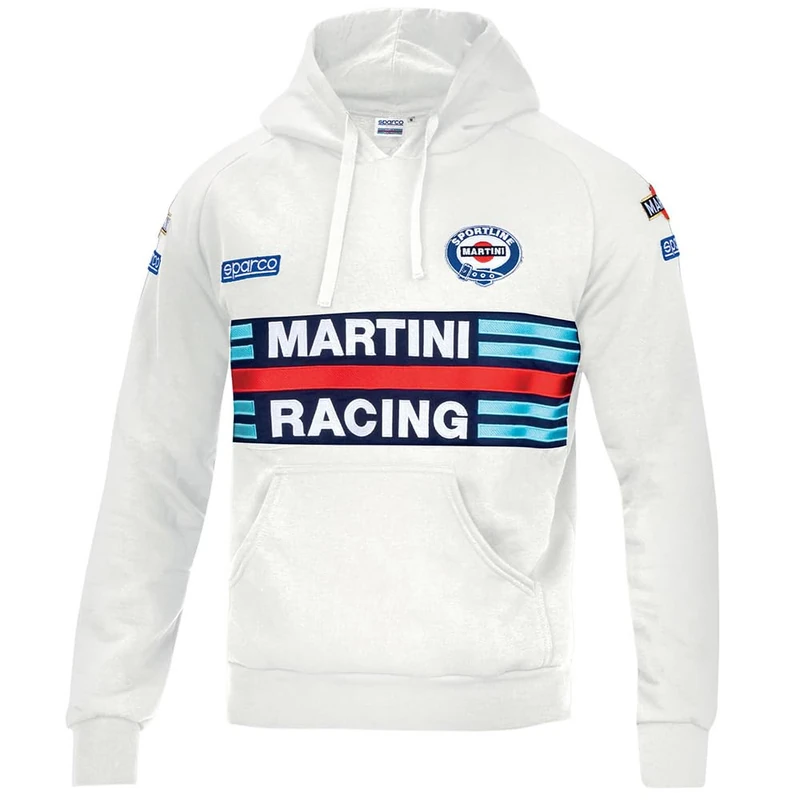 Sparco Martini Racing Sweatshirt, White, Standard Unisex Adult, multicoloured, Large