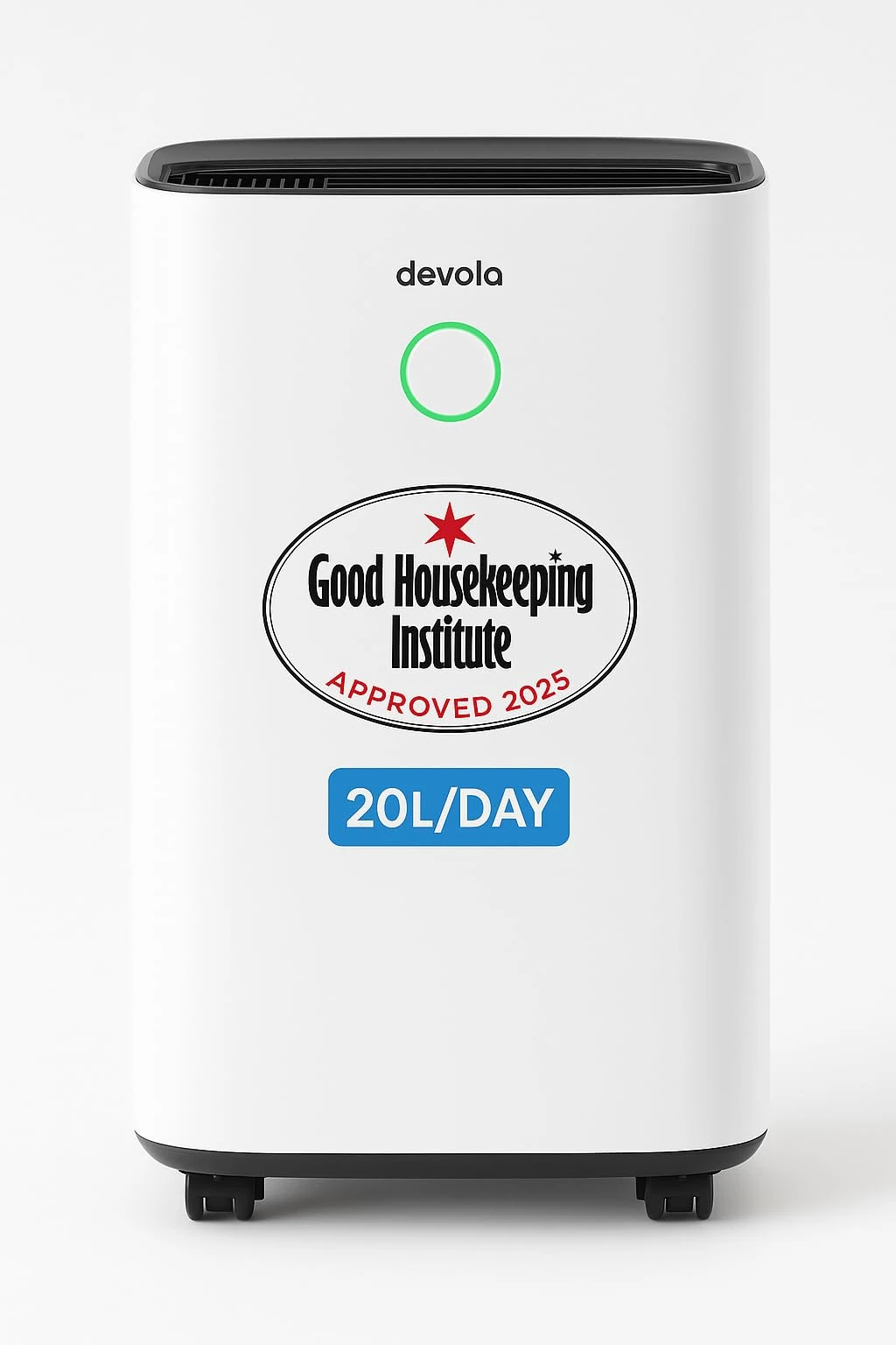 Devola 20L/day Low Energy Dehumidifier, Quiet & Energy Efficient Dehumidifier for Home & Air purifier With HEPA filter, Laundry Drying Dehumidifiers