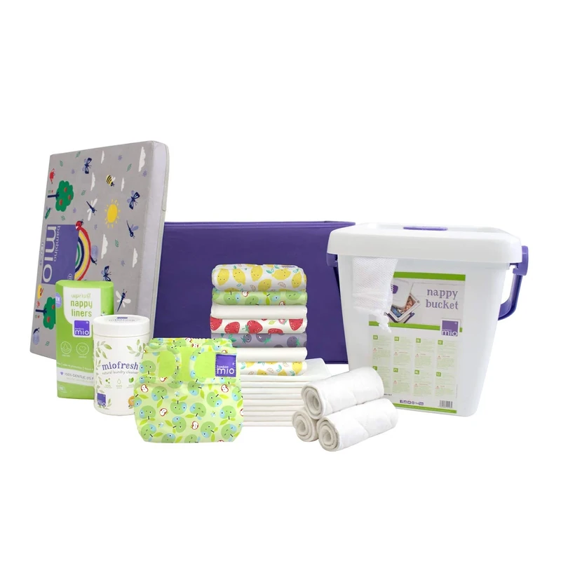 Bambino Mio, Mioduo Reusable Nappies Starter Set, Cute Fruit