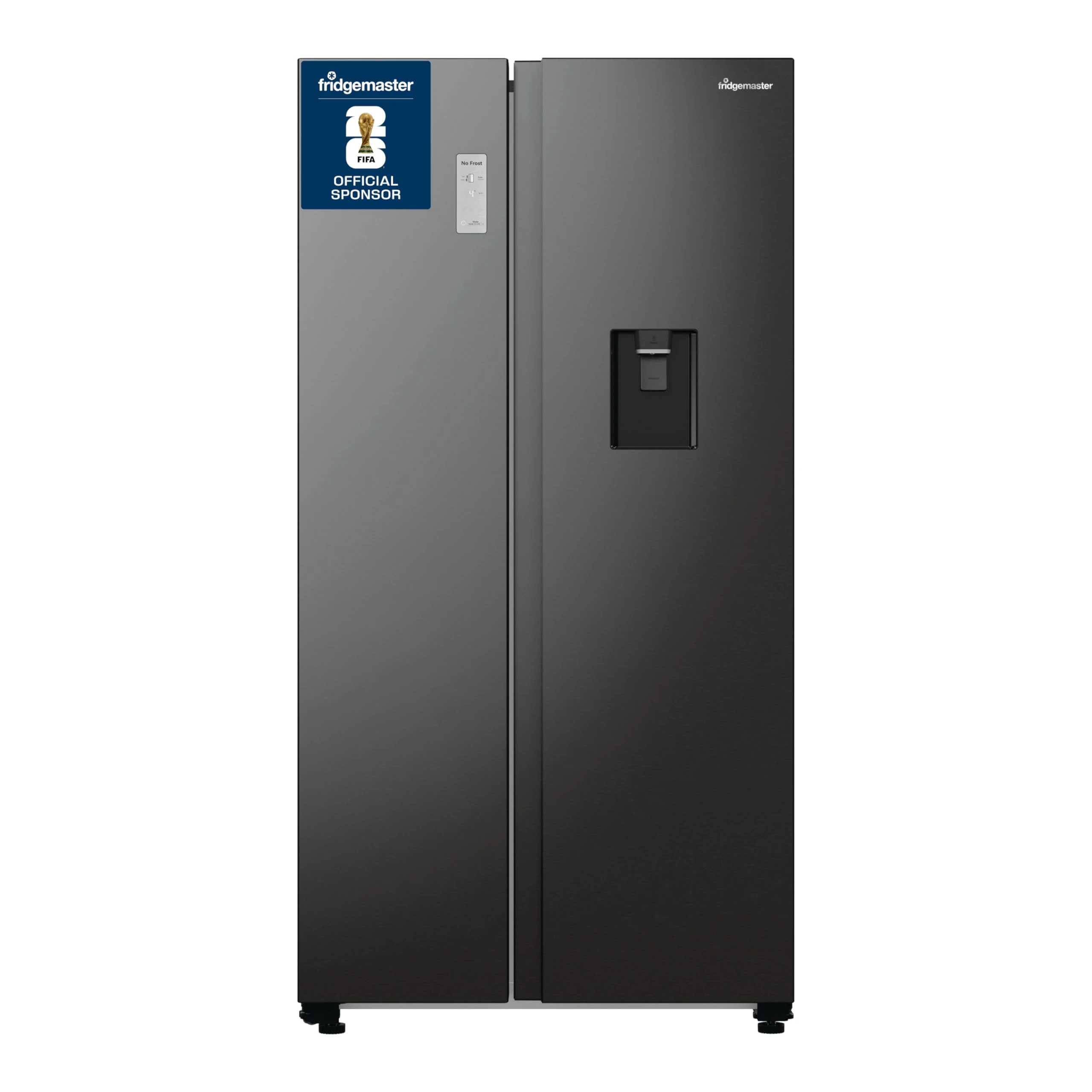Fridgemaster MS91500IFB Non-Plumbed Frost Free American Fridge Freezer - Black - F Rated
