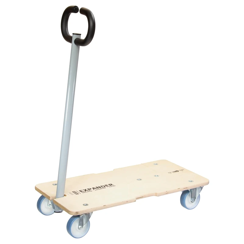 WAGNER moving dolly MM 1333 I 74-101 x 37 cm I extendable loading platform I foldable drawbar - for loads of different sizes I load capacity 200 kg - 20133301