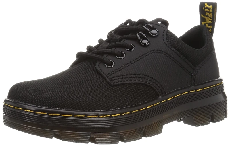 Dr. Martens Unisex 5 Tie Shoe Oxford, Black Extra Tough 50/50+Ajax, 4 US Men