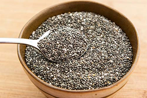 Chia Seeds 5kg – for Weight Loss Raw Black Seed Dark Whole Natural Bulk Keto Protein Shakes Smoothies Breakfast Cereals Porridge Topper Pudding to Eat Non GMO Weightloss (Packaging May Vary) PURIMA