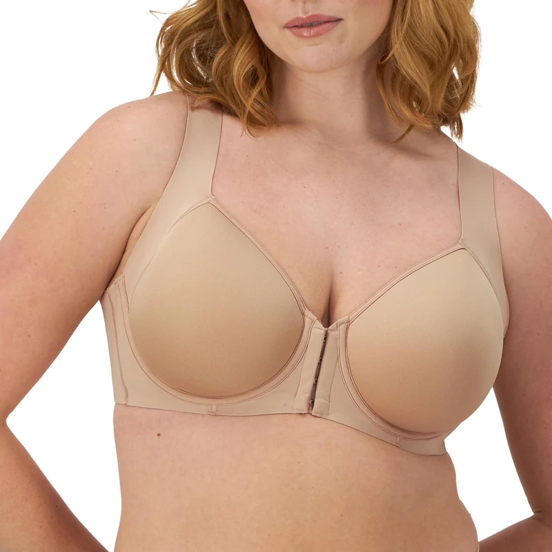 Bali Women's One Smooth U Posture Boost W/Eversmooth Back Underwire Bra, Opaque, Nude, 38DD