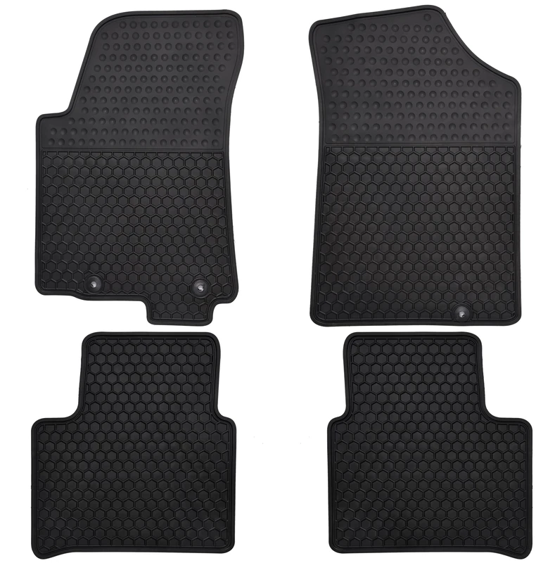 Megiteller Car Floor Mats Custom Fit for Nissan Maxima 2016 2017 2018 2019 2020/2014 2015 Nissan Altima Odorless Washable Heavy Duty Rubber (All Weather) Floor Liners Front and Rear Row Set