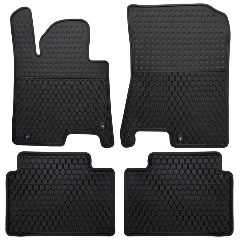 Megiteller Car Floor Mats Custom Fit for Hyundai Sonata 2015 2016 2017 2018 2019 2020 2021/2021 Kia K5 (Only FWD Models) Odorless Washable Heavy Duty Rubber (All Weather) Floor Liners Set Black