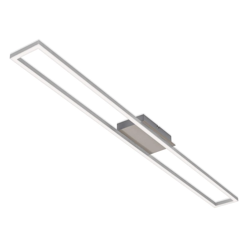 BRILONER Leuchten LED, dimmable Ceiling Light, incl. Memory Function, 20 watts, 1,800 lumens, 3,000 Kelvin, Matte Nickel-Aluminium 1,100 x 120 x 50 mm (L x W x H)