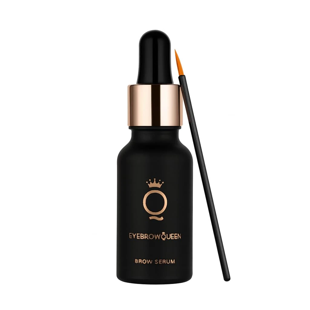 Eyebrowqueen Brow Serum | Scientifically Proven 43% Increase in Brow Thickness | For Eyebrows and Eyelashes | Healthy Hair Growth and Thickness | Nourishes and Conditions | 20ml