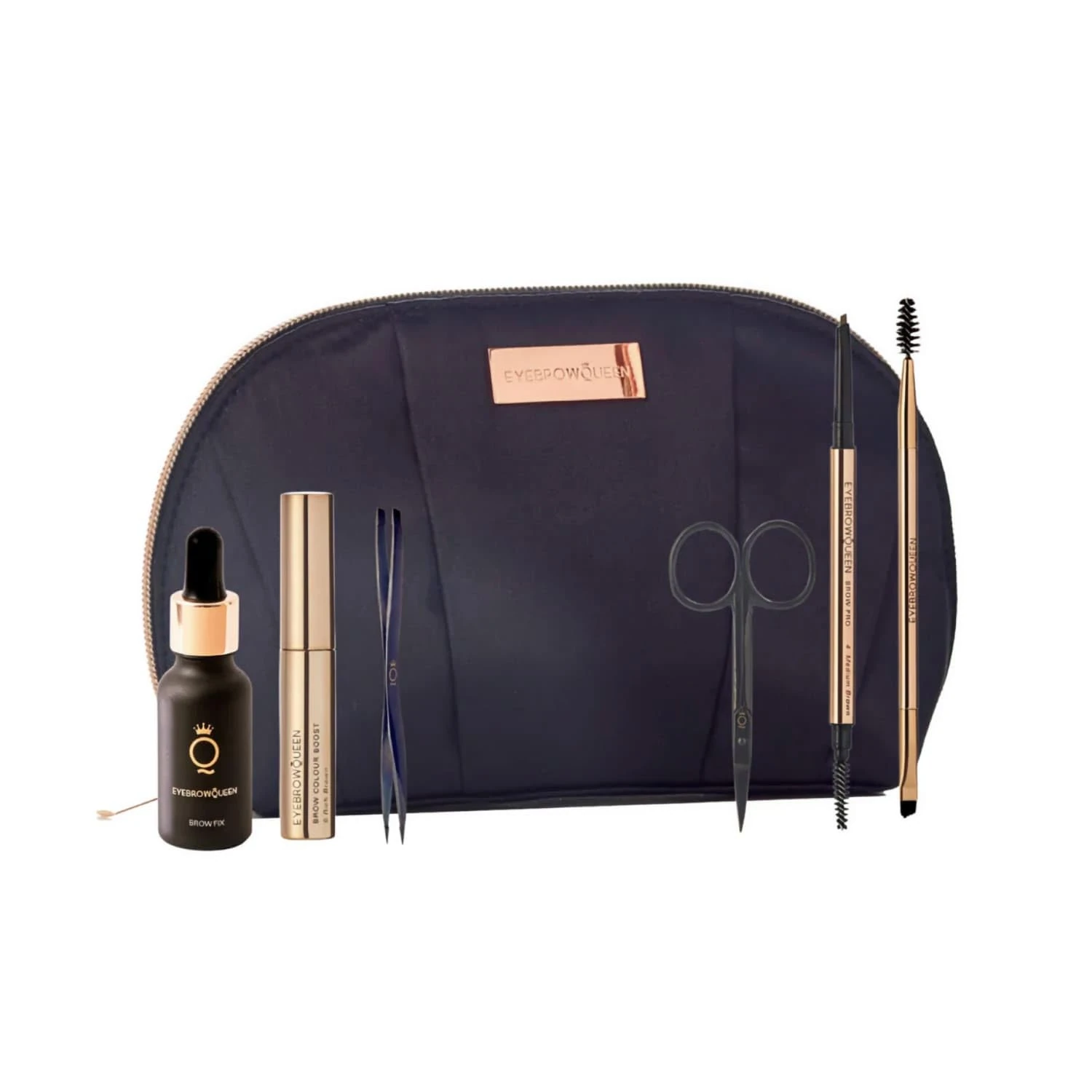 Eyebrowqueen Essential Collection Brow Grooming Kit | Gift for Her | Shade Rich Brown