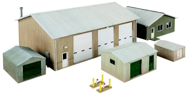 Walthers 534122 Vehicle Maintenance Hall - Track H0 - Building for Model Railways - Scale: 1:87