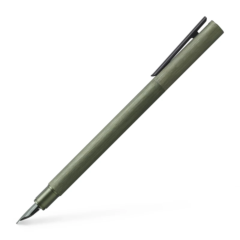 Faber-Castell Neo Slim Auminium EF Fountain Pen - Olive Green