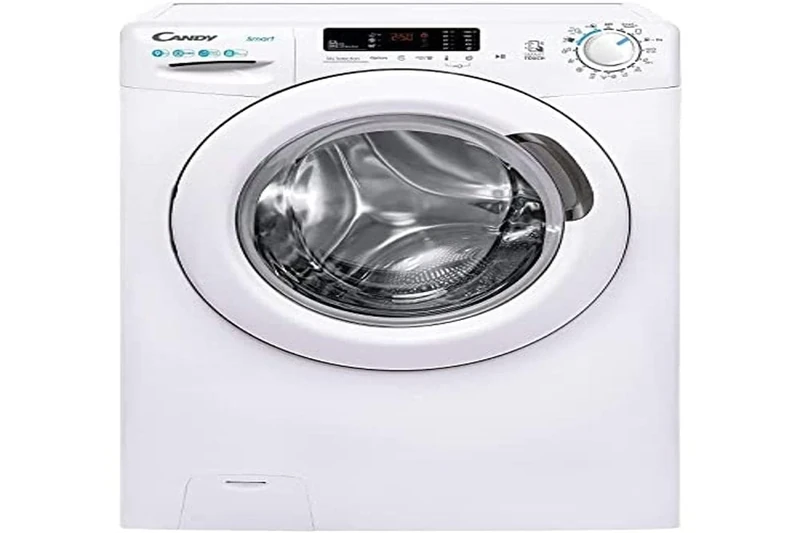 Candy Smart CS 1492DE-S Washing Machine, Capacity 9 kg, 1400 rpm, Depth 52 cm, 5 Quick Programmes, NFC Function, 61 dB, A+++, White