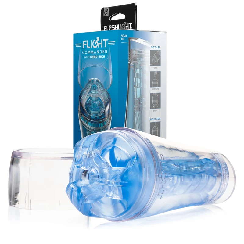 Fleshlight Flight Commander Male Masturbator with SuperSkin Textured Interior, from The Leader in Adult Mens Toys and Sex Toys for Men