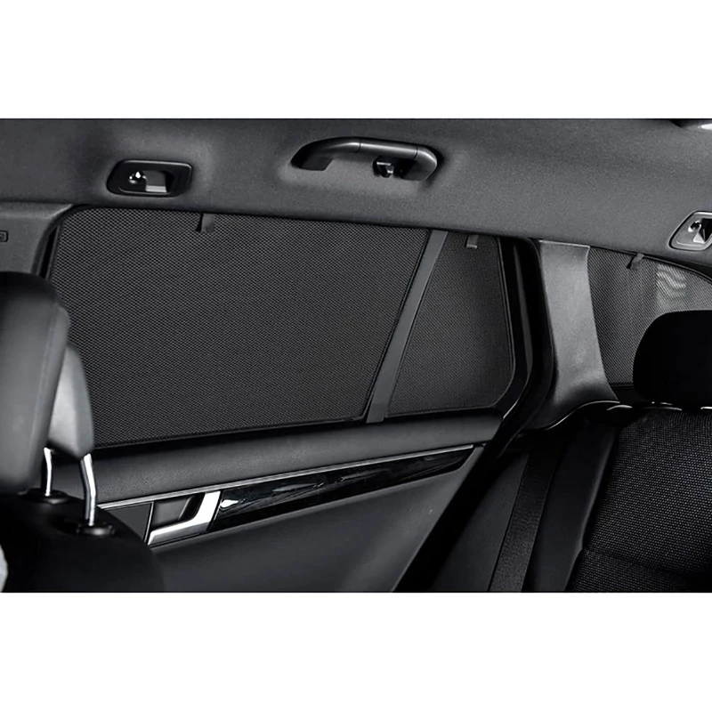 Set Car Shades (rear side doors) compatible with Jaguar XF Sedan 2008-2015 (with electric sun shades) (2-pieces) Custom-Fit Sunshades for Cars