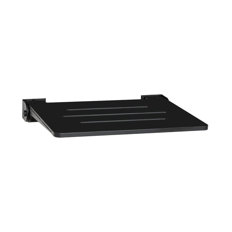 Seachrome SHAFSL-185155-PBS-S-MB Slimline Wall Mounted, Folding Shower Seat, Foldable Shower Bench for Inside Shower, Fold Down Shower Seat, Matte Black Shower Seat
