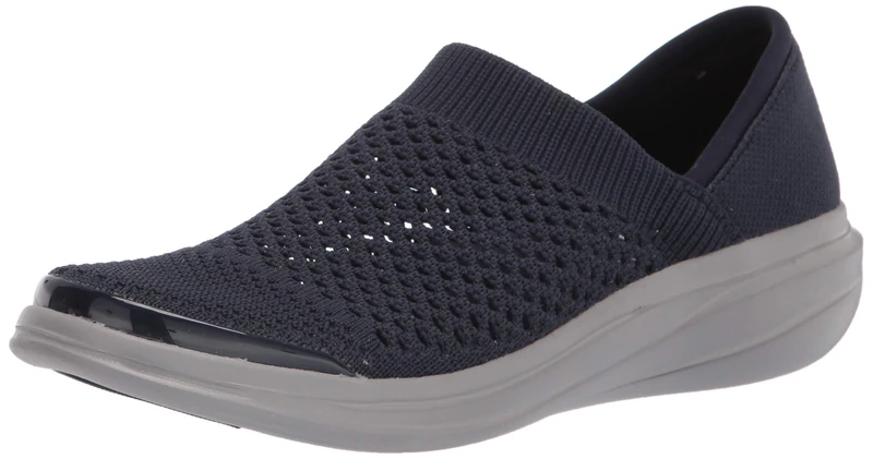BZees Women's Charlie Loafer, Navy Knit, 7 UK
