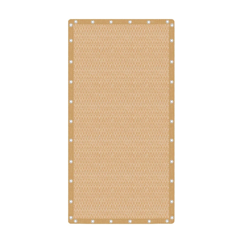 VICLLAX Shade Fabric Sun Shade Cloth Privacy Screen with Grommets for Patio Garden Pergola Cover Canopy 10x20 FT, Wheat