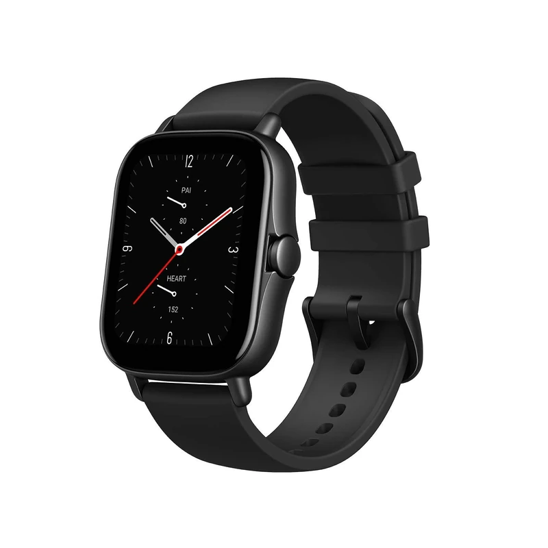 Amazfit GTS 2e Smart Watch Sports Watch with 90 Sports Modes, 5 ATM Waterproof, GPS, 14 Days Battery Life, Heart Rate Monitor, Sleep, Stress and SpO2 Monitor, Alexa Built-in, Black - Image 1