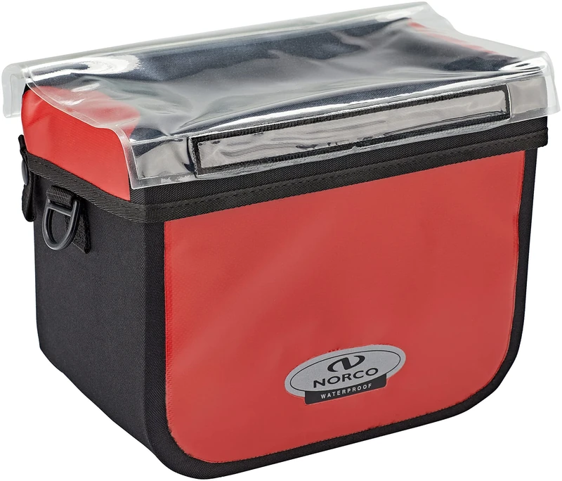 Norco Unisex - Adult Yukon Handlebar Bag, Red, Black, 25 x 14 x 20 cm - Image 1