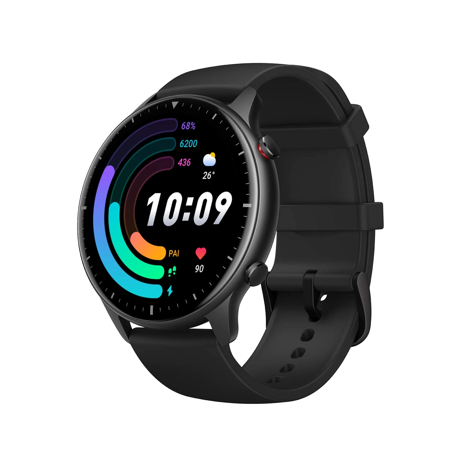 Amazfit GTR 2e Smartwatch Fitness Watch with Heart Rate, Sleep, Stress and SpO2 Monitor, Sports Watch with 90 Sports Modes, 24 Day Battery Life, 5 ATM Waterproof, Voice Control, Black